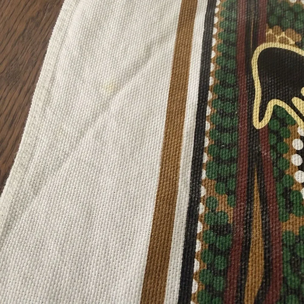 Australia Kangaroo Dot Art Cotton Tea Towel Aboriginal Style Souvenir 30x19.5